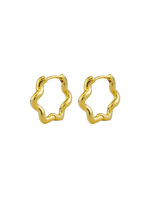 REBECCA TWIST HOOP EARRINGS