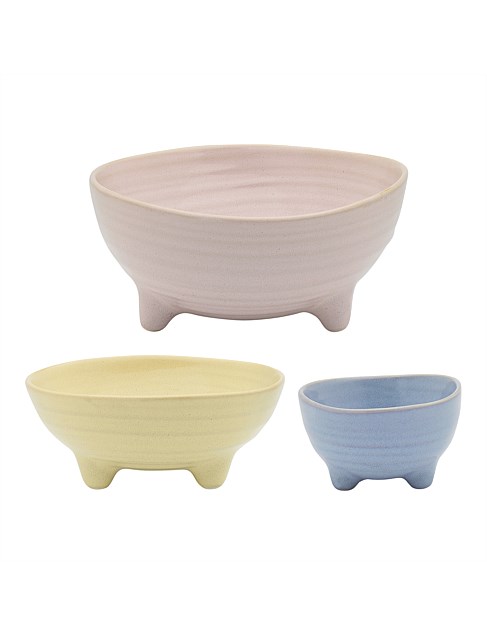 OTTAWA SET3 NESTING BOWLS ASSORTED