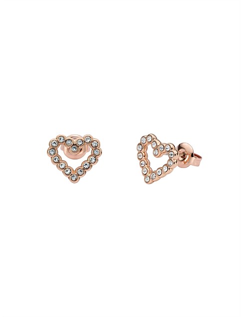 AMORINA HEART STUD EARRINGS