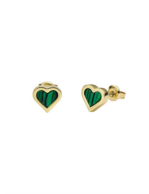 MORLIA HEART STUD EARRINGS