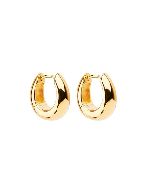 ARCO HUGGIE HOOP EARRINGS