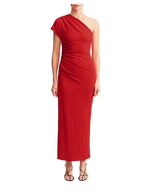 Beau Asymmetrical Midi Dress