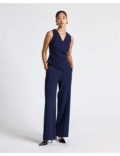 DOUBLE WEAVE FLAT FRONT PANT