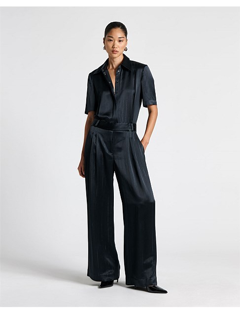 LUREX PINSTRIPE JUMPSUIT