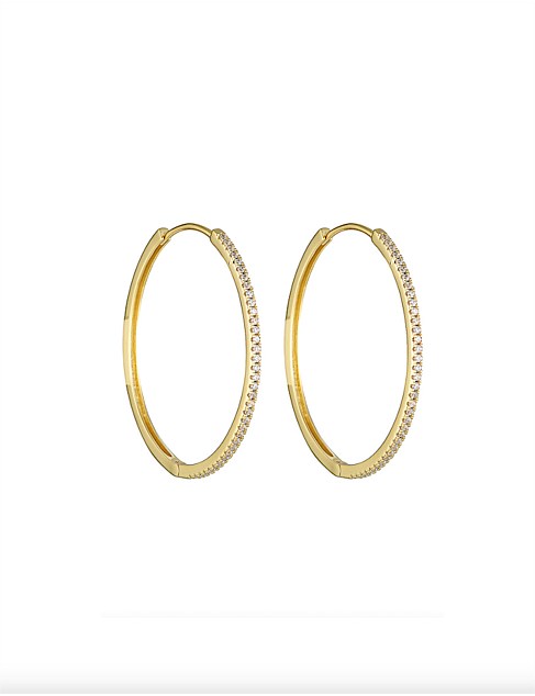 ANGEL HOOP EARRINGS 40MM