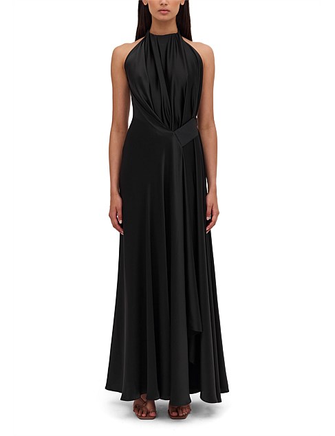 BLACK SILK ISABELLA GOWN