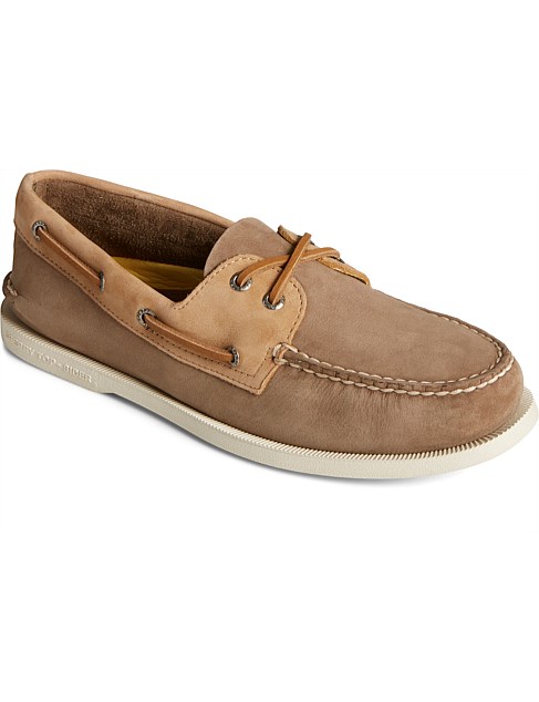 A/O 2-EYE BOAT SHOE - MULTI BROWN