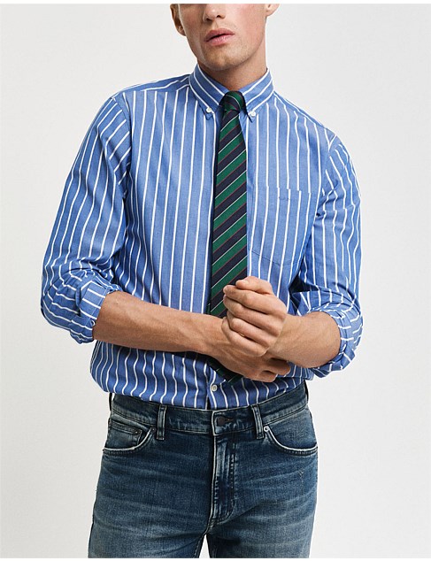 Regular Fit Striped Poplin Shirt