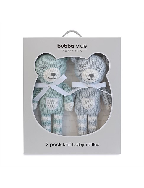 BUBBA NORDIC 2PK KNIT RATTLES