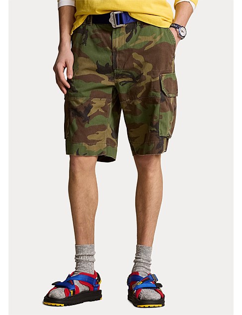 10.5-Inch Relaxed Fit Camo Cargo Short