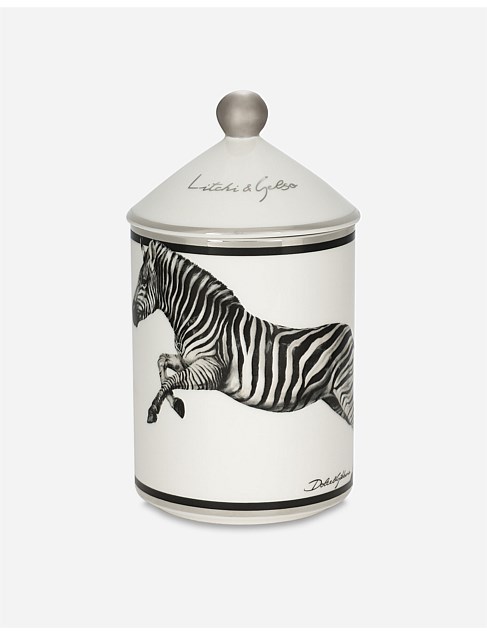 ZEBRA PERFUMED CANDLE LYCHEE & MULBERRY