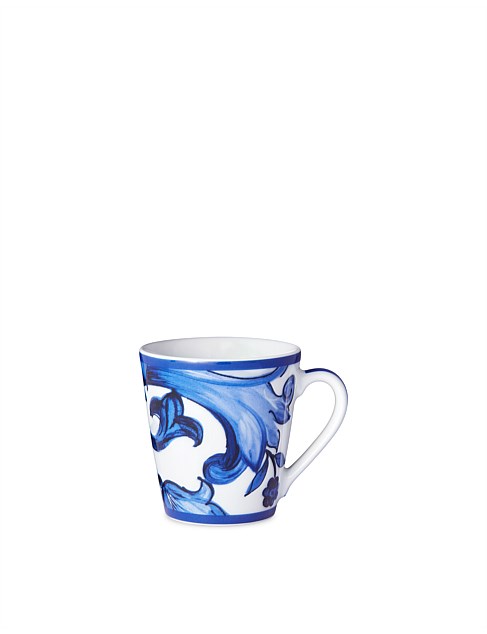 MEDITERRANEAN BLUE MUG FIORE/FOGLIE