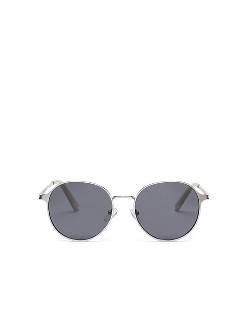 BECCA ROUND METAL SUNGLASSES