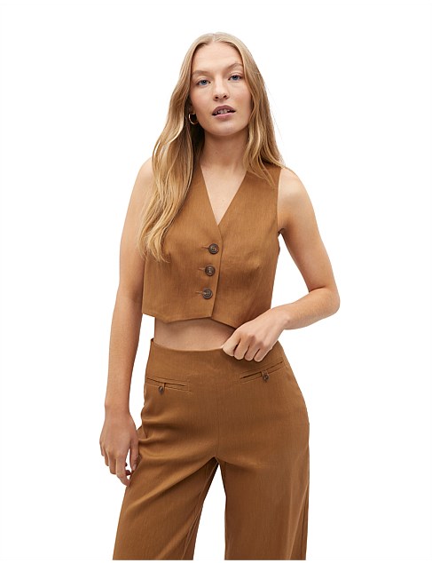 TAILORED CROP VEST