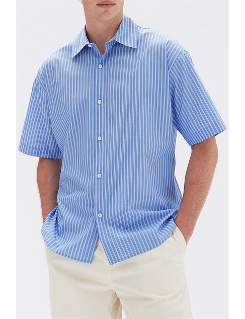 Mens Sullivan Stripe Short Sleeve Shirt