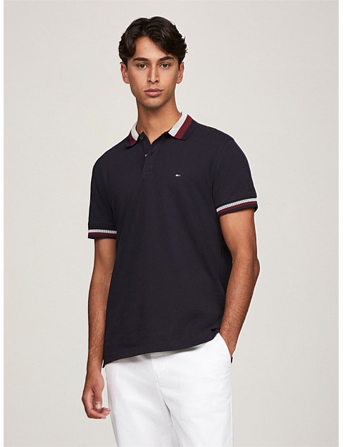 Two Tone Shadow Collar Regular Fit Polo