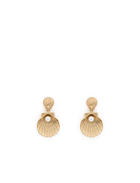 SHELL PEARL EARRING