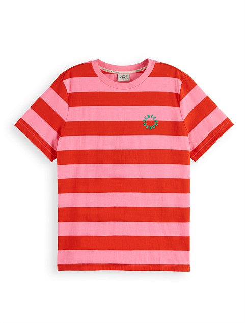 Regular Fit Striped Organic Cotton T-Shirt