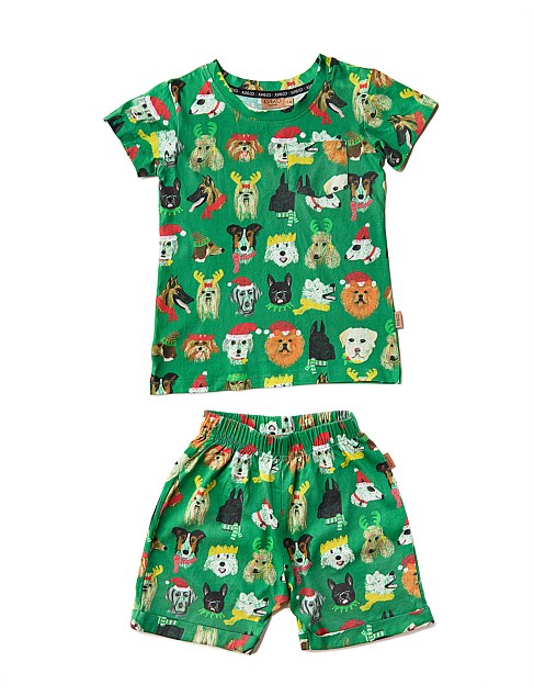 Santa's Little Helper Tee & Short Pyjama Set