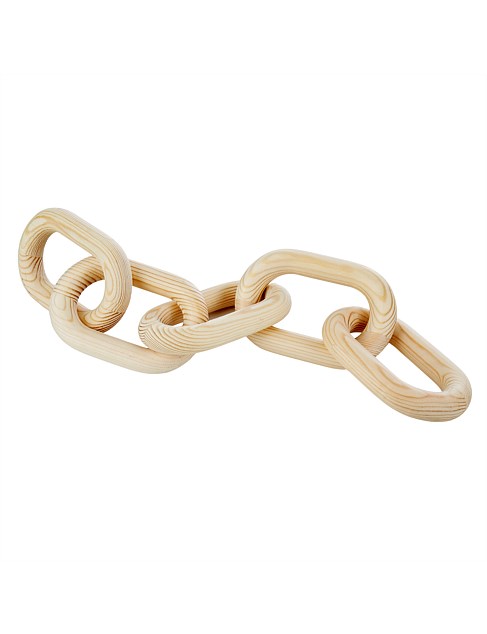 Natural Wood 5 Link Chain