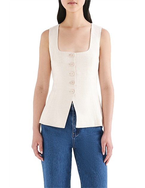 Clio Linen Vest