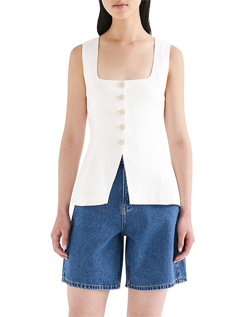 Clio Linen Vest