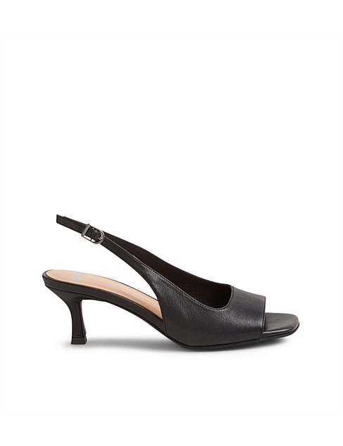 Grayde Black Leather Sandals