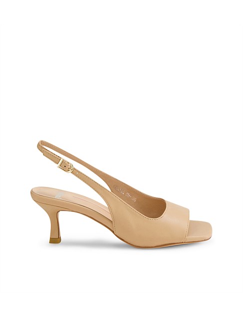 Grayde Nude Leather Sandals