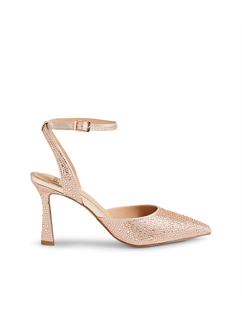 Teya Rose Gold Jewels Pump Heels