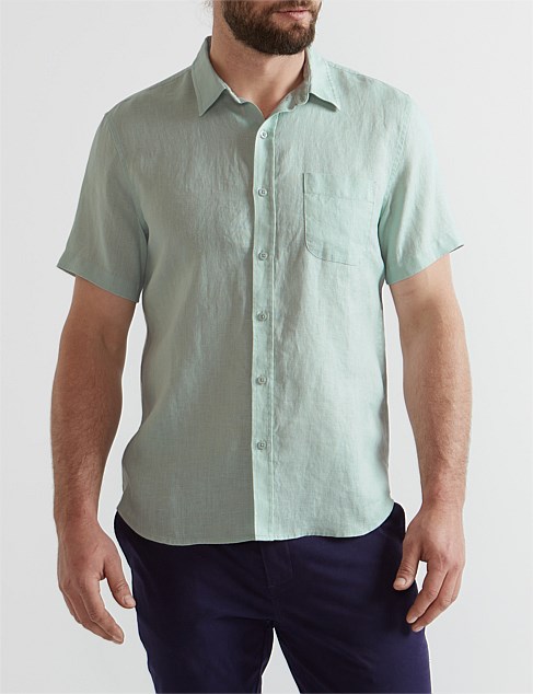 SHORT SLEEVE LINEN SHIRT