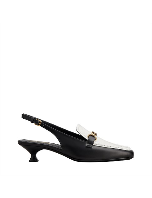 SLINGBACK LOAFERS IN LEATHER