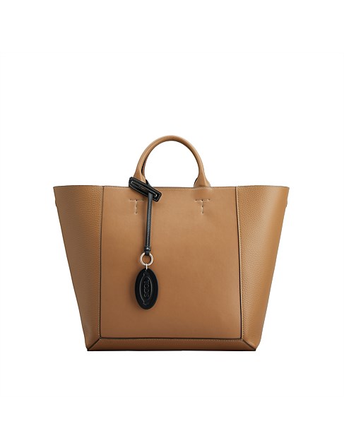 DOUBLE UP SHOPPING BAG IN LEATHER MEDIUM