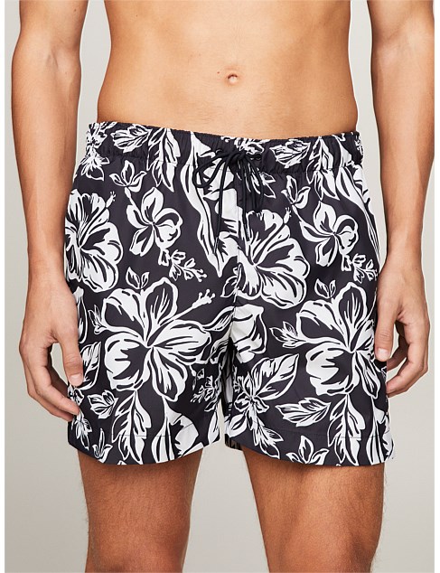 Essential Print Mid Length Swim Trunks