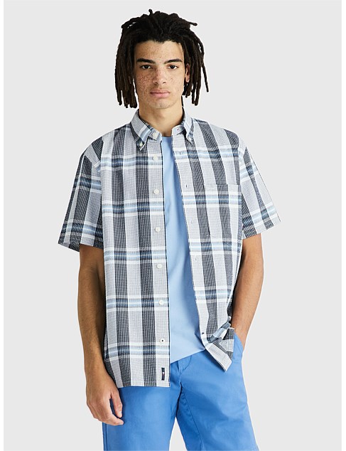 Seersucker Check Shirt