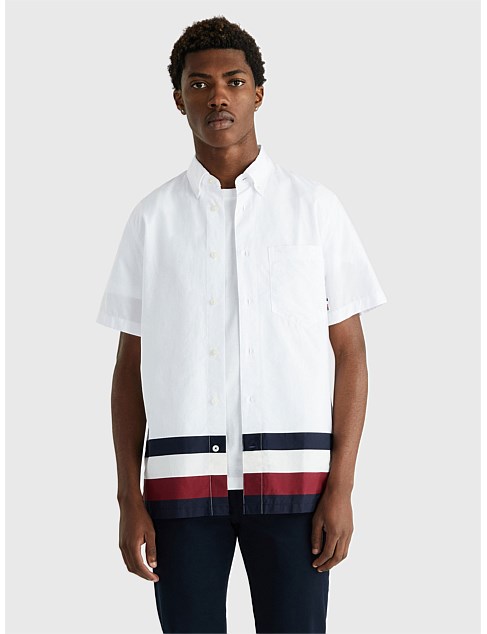 Global Stripe Hem Shirt