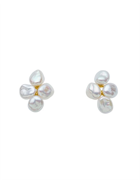 MIRA PEARL STUD EARRINGS