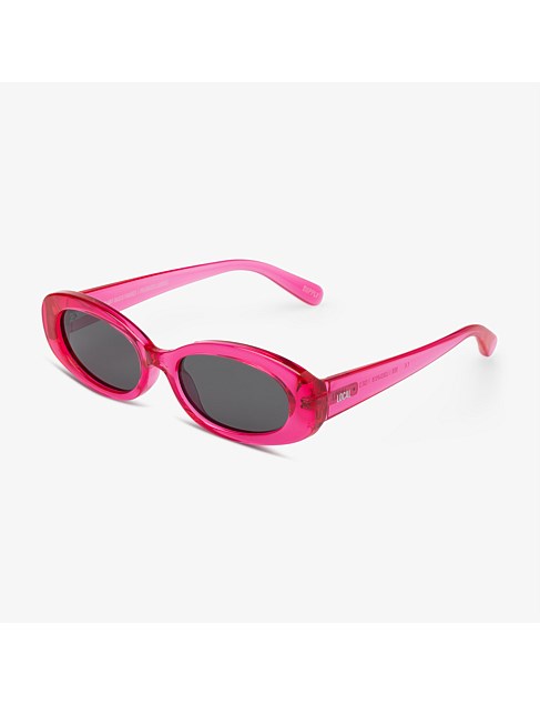 BER POLISHED FUCHSIA DARK GREY SUNGLASSES