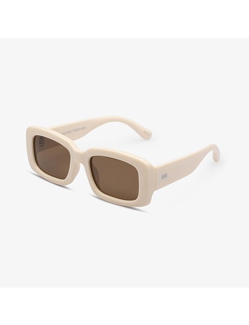 AKL POLISHED BONE DARK BROWN SUNGLASSES