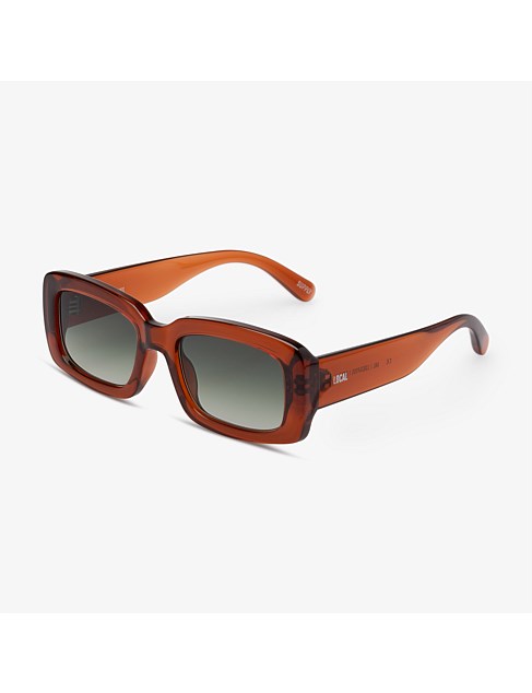 AKL POLISHED RUST GREEN GRADIENT SUNGLASSES