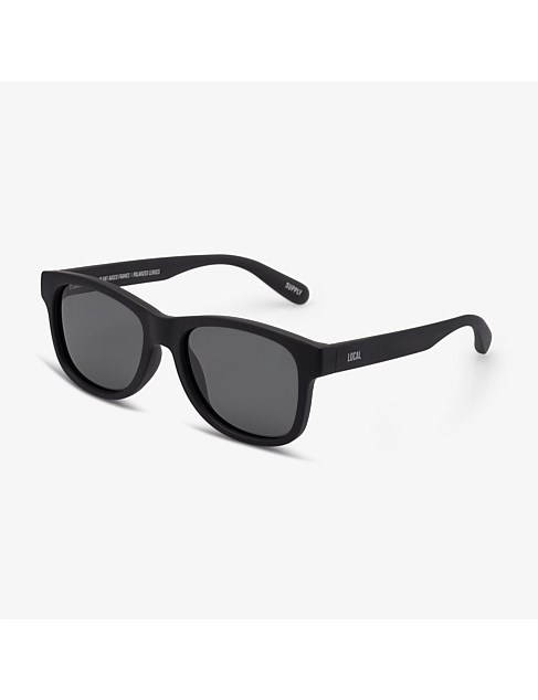 CHI MATTE BLACK DARK GREY SUNGLASSES