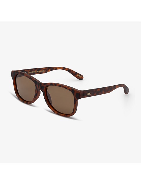 CHI MATTE TORT DARK BROWN SUNGLASSES