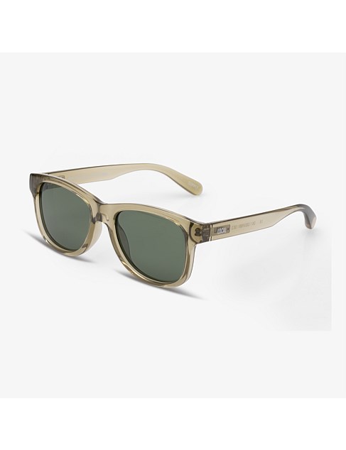 CHI POLISHED OCHRE DARK GREEN SUNGLASSES