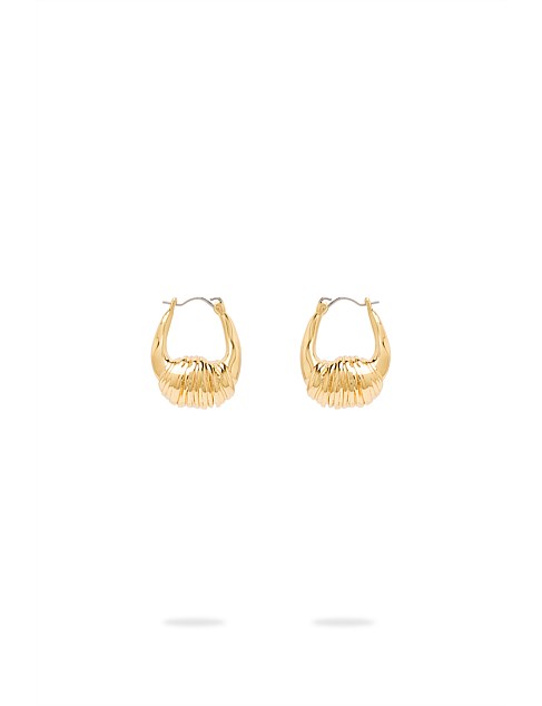 AMENITA COIL HOOP EARRINGS