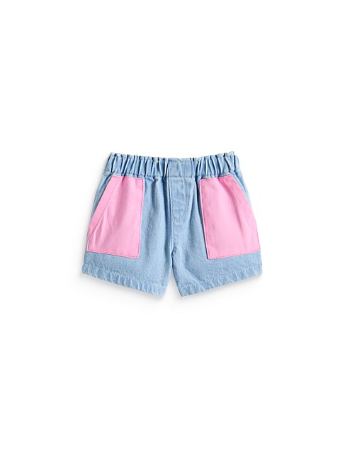 POCKET DENIM SHORT