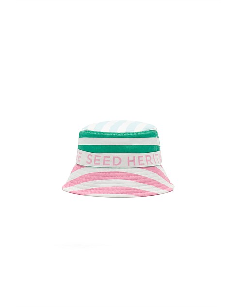 MINI STRIPE COLOURBLOCK SUN HAT