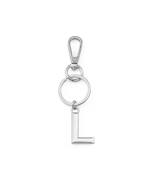 SILVER INITIALS KEYRING