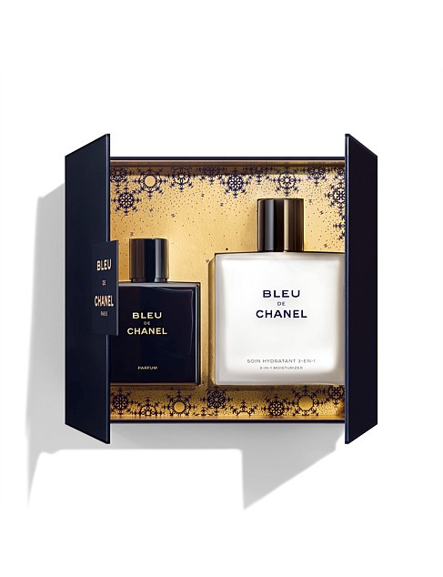 BLEU DE CHANEL CASE Parfum 50 ml And 3-In-1 Moisturizer 90 ml