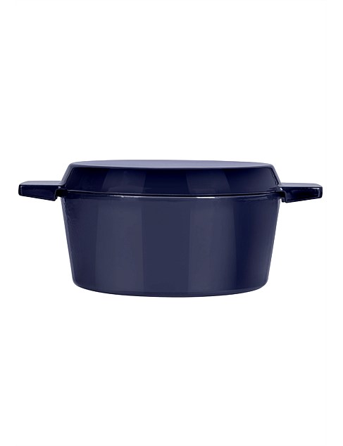 @FRENCH OVEN GRILL DUO GLOSS 28CM/6.5L MIDNIGHT BLUE