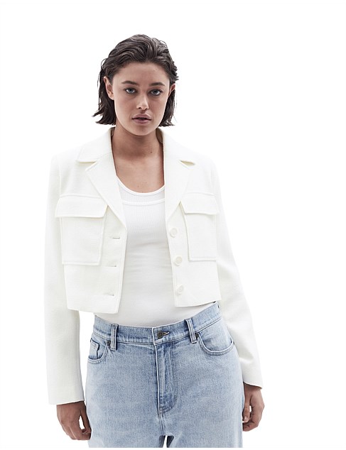 BOUCLE CROPPED JACKET