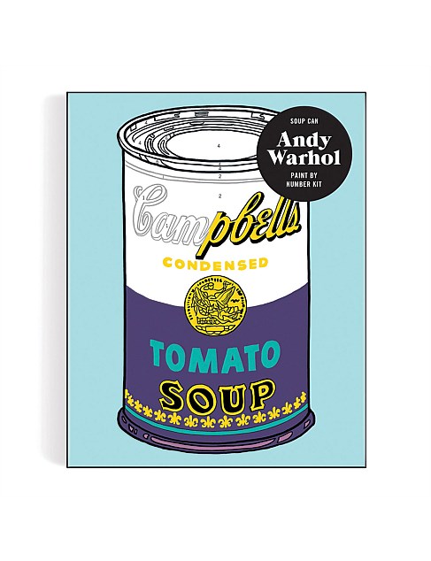 Andy Warhol Soup Paint By Number Kit